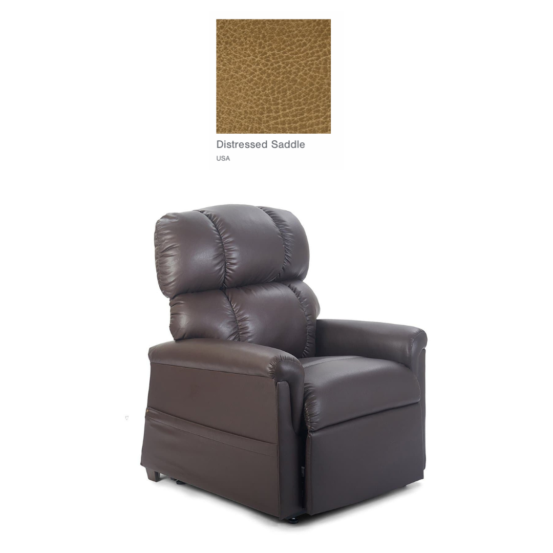 Golden Tech PR531-T28 Comforter Power Lift Recliners - Tall & Extra Wide - Distressed Saddle